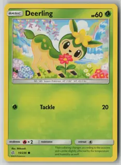 Deerling 15/236 Pokemon Cosmic Eclipse Common Near Mint Card (NM) 1 - Image 1