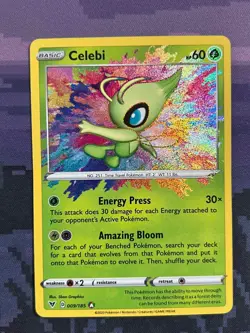 Celebi 009/185 Pokemon Vivid Voltage Amazing Rare Near Mint Card NM 1 - Image 1