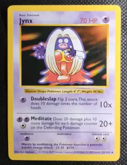 Jynx Shadowless Base Set Pokemon Card WOTC Uncommon 31/102 EXCELLENT 👌 - Image 1
