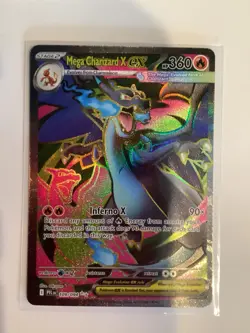 PHANTASMAL FLAMES Mega Charizard X ex 109/94 Full Art - Ultra Rare Pokemon NM - Image 1