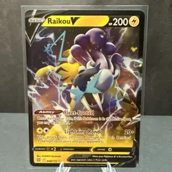 Raikou V 048/172 SWSH09: Brilliant Stars Ultra Rare Pokemon TCG Card NM - Image 1
