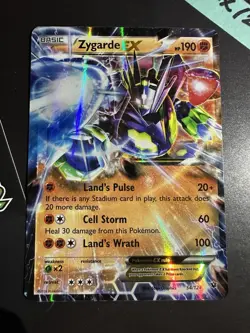 Zygarde EX 54/124, Holo, XY Fates Collide, Pokemon TCG, Ultra Rare, 2016, NM - Image 2