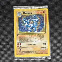 1999 Pokemon - FACTORY SEALED 1st Edition MACHAMP 8/102 - Holo - Image 1