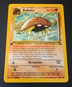 KABUTO 1ST EDITION Pokemon Card Fossil Set Spanish #50 1999 NM/LP - Image 3