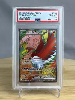 Ethans Ho-Oh ex 209/182 PSA 10 Full Art Destined Rivals Pokemon 2025 Ultra Rare - Image 1