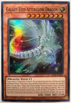 Yugioh! Galaxy-Eyes Afterglow Dragon - RA01-EN017 - Super Rare - NM/M - Image 1