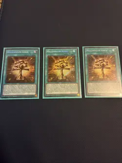 Yu-Gi-Oh! TCG Millennium Ankh 1st Edition Secret Rare Holo Card INFO-EN053 x3 - Image 1