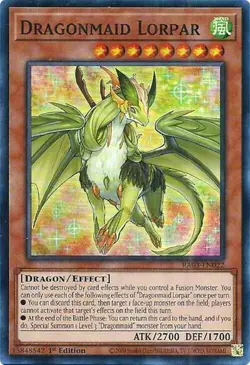 1x Dragonmaid Lorpar - 1st Edition NM Eng YuGiOh - Quarter Century Bonanza - Image 1