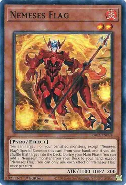 1x Nemeses Flag - 1st Edition NM Eng YuGiOh - Quarter Century Bonanza - Image 1