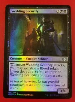 1x Wedding Security | FOIL | Innistrad Crimson Vow | MTG Magic Cards - Image 1