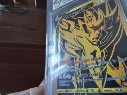 Pokemon Cards promo Holo swsh077 zamazenta v sr ex graded slab card gold art b39 - Image 5