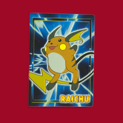 RAICHU--JAPANESE MEIJI EMBOSSED PROMO FOIL POKEMON CARD - Image 1