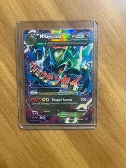 Mega Rayquaza EX Roaring Skies Set 61/108 Pokemon Card, Good Condition, Sleeved - Image 1