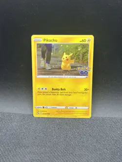 Pikachu 027/078 Cosmo Holo Promo Pokemon Go Card 2022 Common Near Mint - Image 1