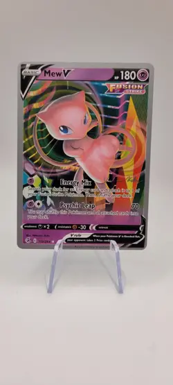 Pokemon TCG-Mew V 113/264 World Championships 2022 Deck Promo Card NM - Image 1