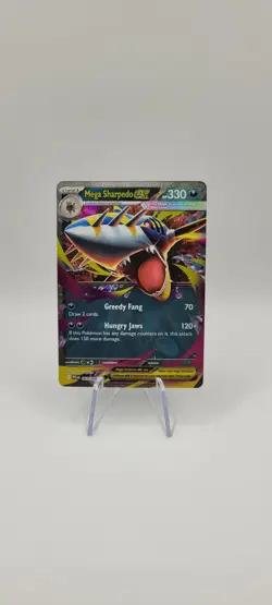 Pokemon TCG: Mega Sharpedo ex 061/094 Phantasmal Flames NM Card -Double Rare - Image 1
