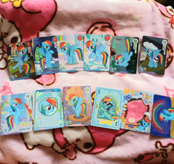 Lot of 12 My Little Pony MLP KAYOU English Chinese Cards Holo Rainbow Dash - Image 1