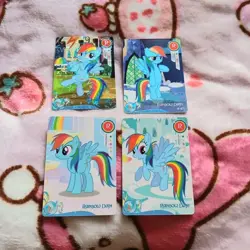 Lot of 12 My Little Pony MLP KAYOU English Chinese Cards Holo Rainbow Dash - Image 4