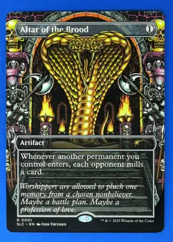 MtG ALTAR OF THE BROOD Secret Lair Encyclopedia Single Card Magic 0001 RARE - Image 1
