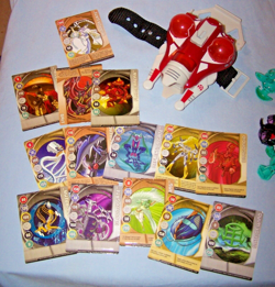 9 Bakugan Battle Brawlers, Wrist Launcher, 14 Metal Cards, 13 Regular Cards - Image 1