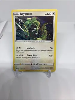 Rayquaza Pokemon TCG Sword And Shield Black Star Promo Holo Card #SWSH029 - Image 1
