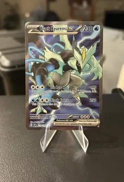 Pokemon TCG Black Kyurem EX Surging Sparks 218/191 Full Art Ultra Rare Holo Card - Image 1