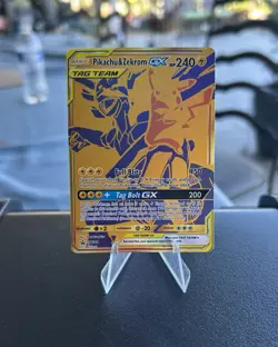 Pikachu & Zekrom GX SM248 Promo Black Star Holo Rare Pokemon TCG NM Card - Image 1