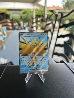 Pokemon TCG Zapdos EX Full Art Ultra Rare Holo Card 192/165 Scarlet & Violet 151 - Image 1