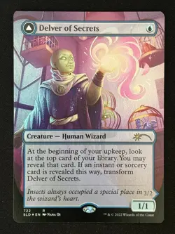 1x MTG Delver of Secrets (Foil) - Secret Lair Drop Series (SLD) #722 - Magic - Image 1