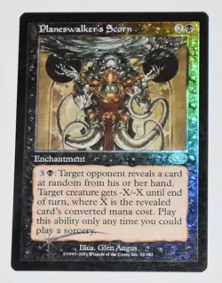 PLANESWALKER'S SCORN Enchantment PLANESHIFT Rare MTG Magic The Gathering FOIL - Image 1