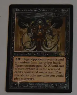 PLANESWALKER'S SCORN Enchantment PLANESHIFT Rare MTG Magic The Gathering FOIL - Image 2