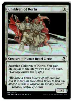 MTG Foil Children of Korlis - Time Spiral: Remastered Moderately Played English - Image 1