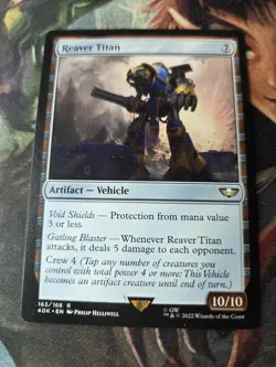 [1x] Reaver Titan Near Mint, English Warhammer 40,000 Commander MTG Magic - Image 2
