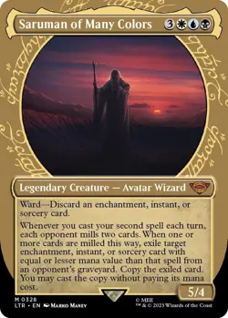 FOIL Saruman of Many Colors (Showcase) - Universes Beyond: The Lord of the Rings - Image 1