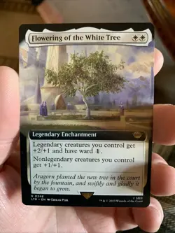 Flowering of the White Tree Non-Foil #348 Borderless Magic The Gathering Lord Of - Image 1