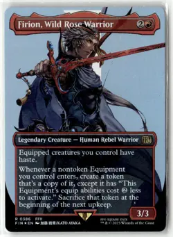 Firion, Wild Rose Warrior (Borderless) R FINAL FANTASY 386 NM - Image 1