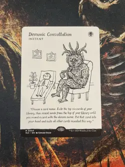 Demonic Consultation (Non-Foil) - MTG Secret Lair Encyclopedia, NM - Image 1