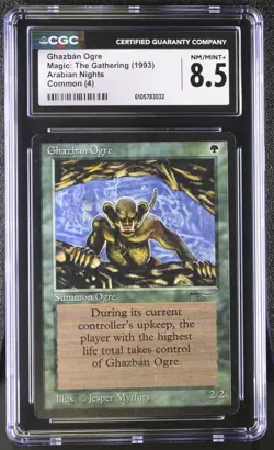 Ghazban Ogre. Arabian Nights MTG. Just graded. CGC 8.5, Near Mint/Mint+! - Image 1