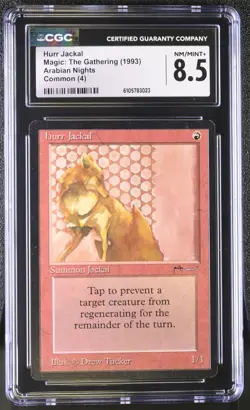 Hurr Jackal. Arabian Nights MTG. Just graded. CGC 8.5, Near Mint/Mint+! - Image 1