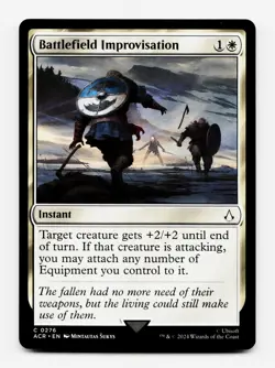 Battlefield Improvisation [Universes Beyond: Assassin's Creed] MTG Magic NM/M ⚪ - Image 1