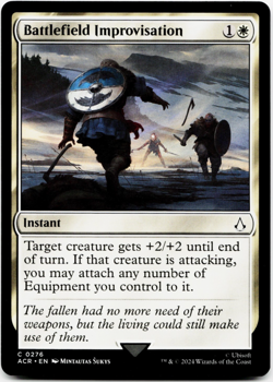 Battlefield Improvisation [Universes Beyond: Assassin's Creed] MTG Magic NM/M ⚪ - Image 3
