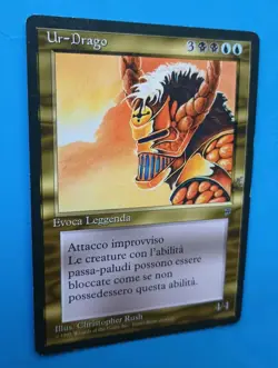 Magic the Gathering MTG FBB ITALIAN Legends UR-DRAGO LP/EX RARE 1994 Nice! - Image 2