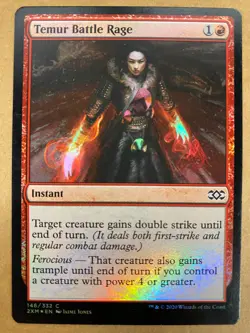 MTG 1x FOIL Temur Battle Rage # 146 Double Masters Magic the Gathering x1 NM - Image 1