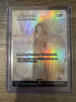 Magic The Gathering Final Fantasy Borderless Foil Azusa, Lost but Seeking #0015 - Image 1