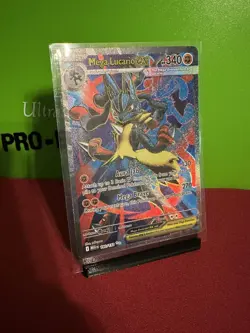 Mega Lucario ex Holo Ultra Rare Card 160/132 Me01: Mega Evolution Pokemon NM - Image 2