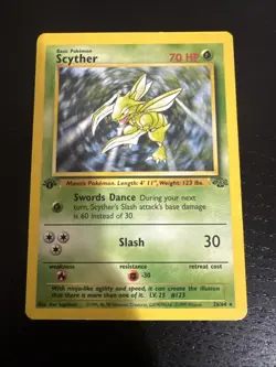 1999 POKEMON JUNGLE 26 SCYTHER 1ST EDITION - Image 1