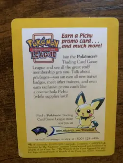 Pokemon TCG - Neo Discovery Pokemon League Ad Promo WoTC Unown Pichu NM*CCGHouse - Image 1