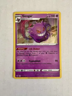 Gengar 085/202 Holo Rare Pokemon Sword & Shield Base Set 2020 NM - Image 1