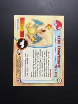 [NM+] Pokemon TV 2000 Topps Chrome Holo Foil Charizard #06 NM/MINT Condition!! - Image 2