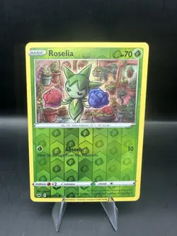 Roselia Reverse Holo - 002/202 - Sword & Shield Base Pokemon 2020 - Image 1